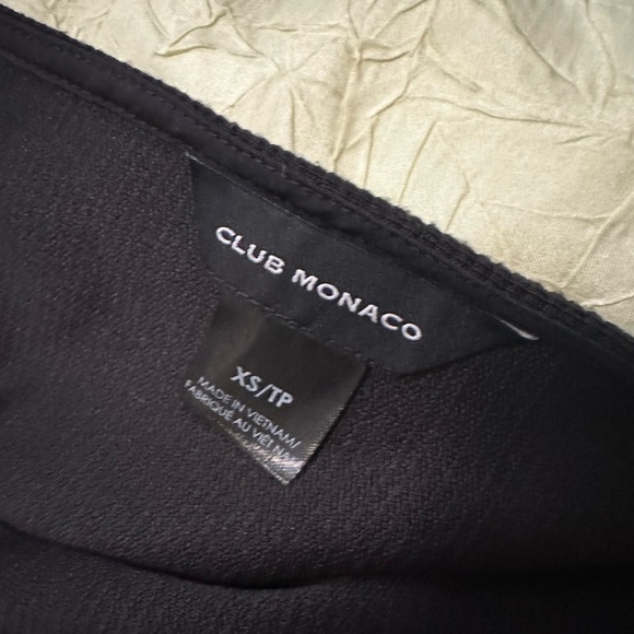 Club Monaco Ribbed Puff Sleeves Square Neck Mini Dress Size XS - Picture 5 of 6